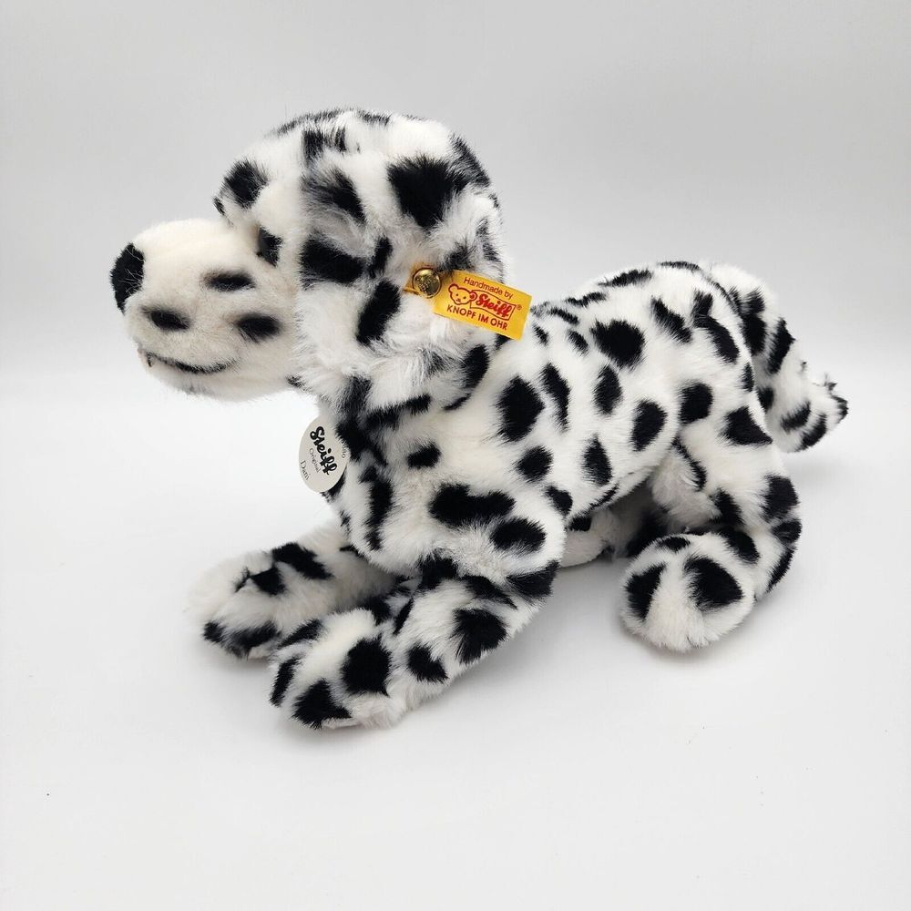 Steiff Lupi Dani Dalmatiner Plush Toy Black and White‎ Dog